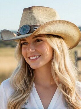 Summer Western Vintage Style Cowboy Hat